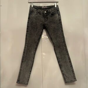 J Brand Black Acid Wash Skinny Jeans
